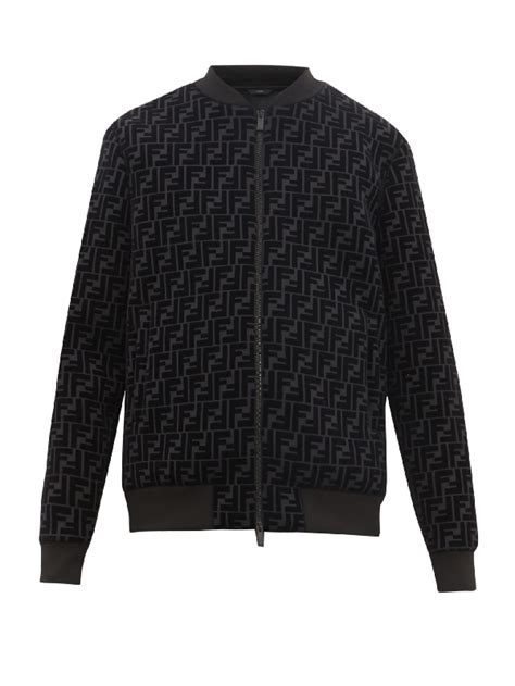 fendi bomber nero|Bomber jacket .